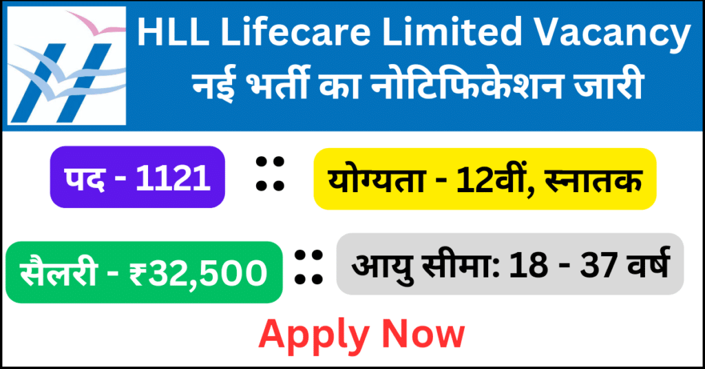 HLL Lifecare Limited Vacancy