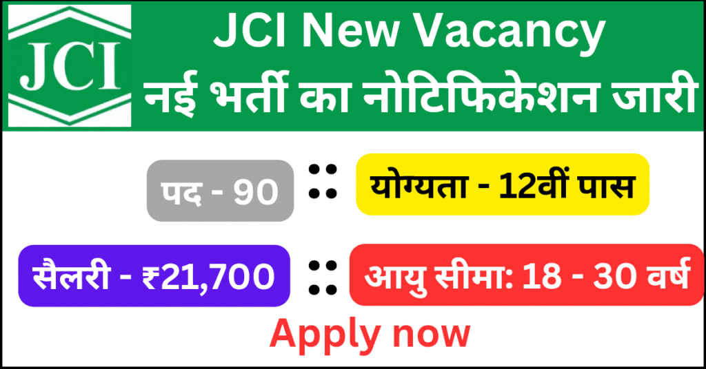 JCI Recruitment Notification out